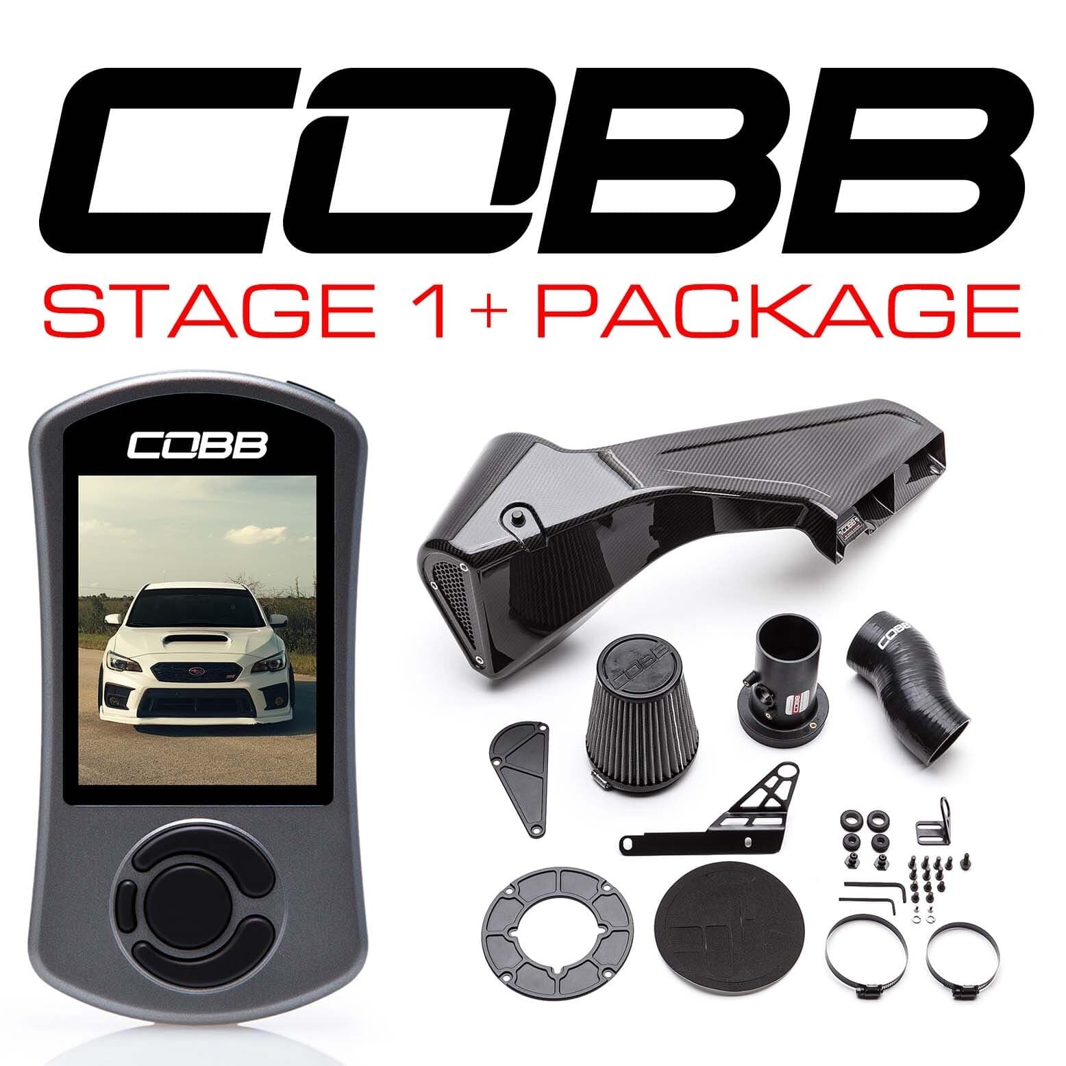 Cobb Tuning - Stage 1+ Redline Carbon Fibre SF Power Package - STi VA (15-21)