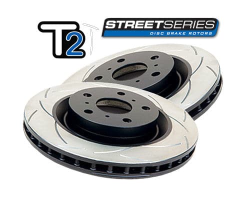 DBA - T2 Slotted Street Series Rotors - Front (Pair) (Forester SJ 14+)