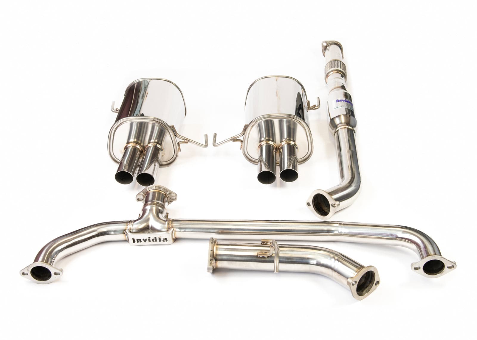 Invidia - Q300 Turbo back Exhaust - Polished Tips (Liberty BL/BP 06-09) - Manual
