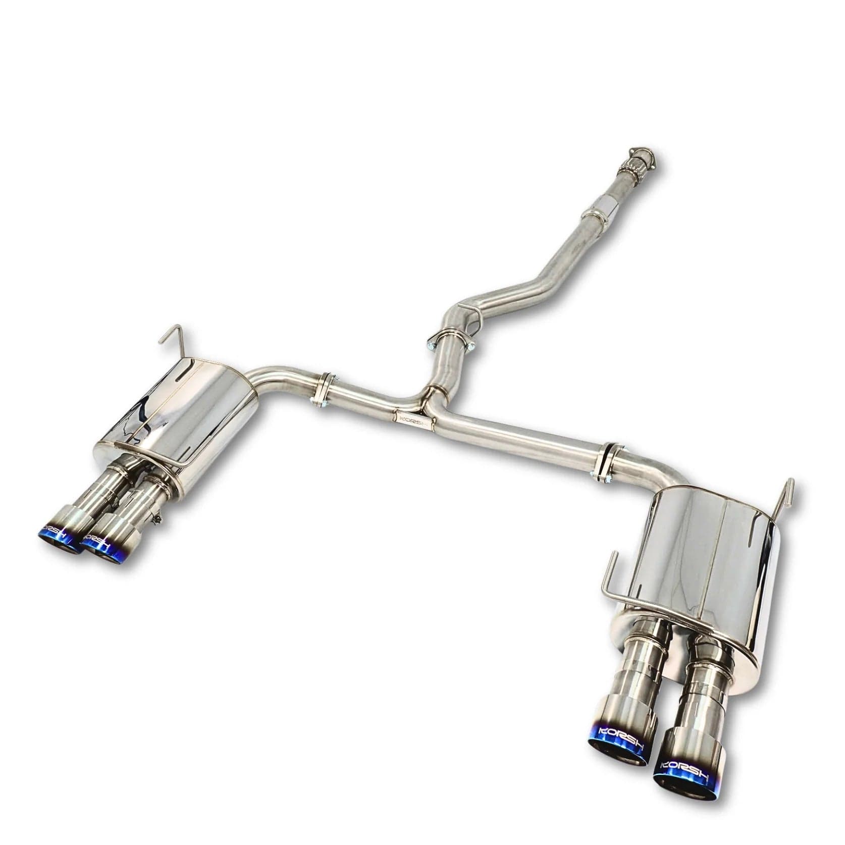 Korsh : Catback Exhaust (WRX/STi 10-13 G3 Sedan) - Stainless Steel with Titanium Tips
