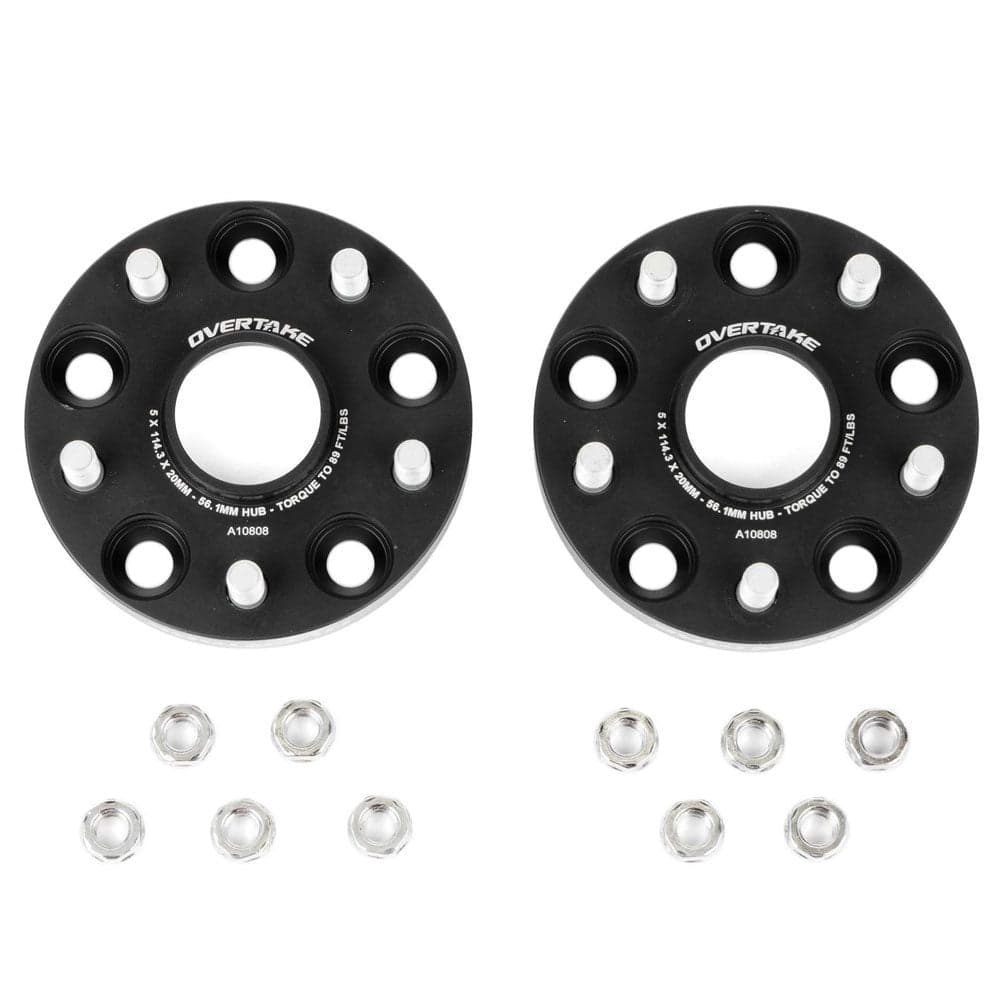 Overtake Bolt On Wheel Spacers Pair 20mm 5x114.3