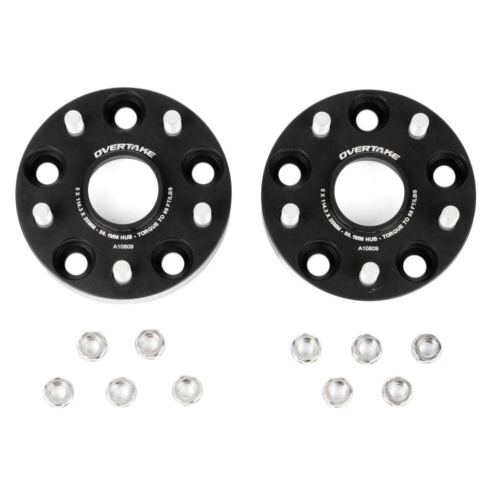 Overtake Bolt On Wheel Spacers Pair 25mm 5x114.3