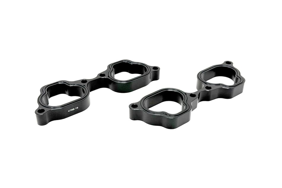 Torque Solution 19mm Billet Intake Manifold Spacer Black