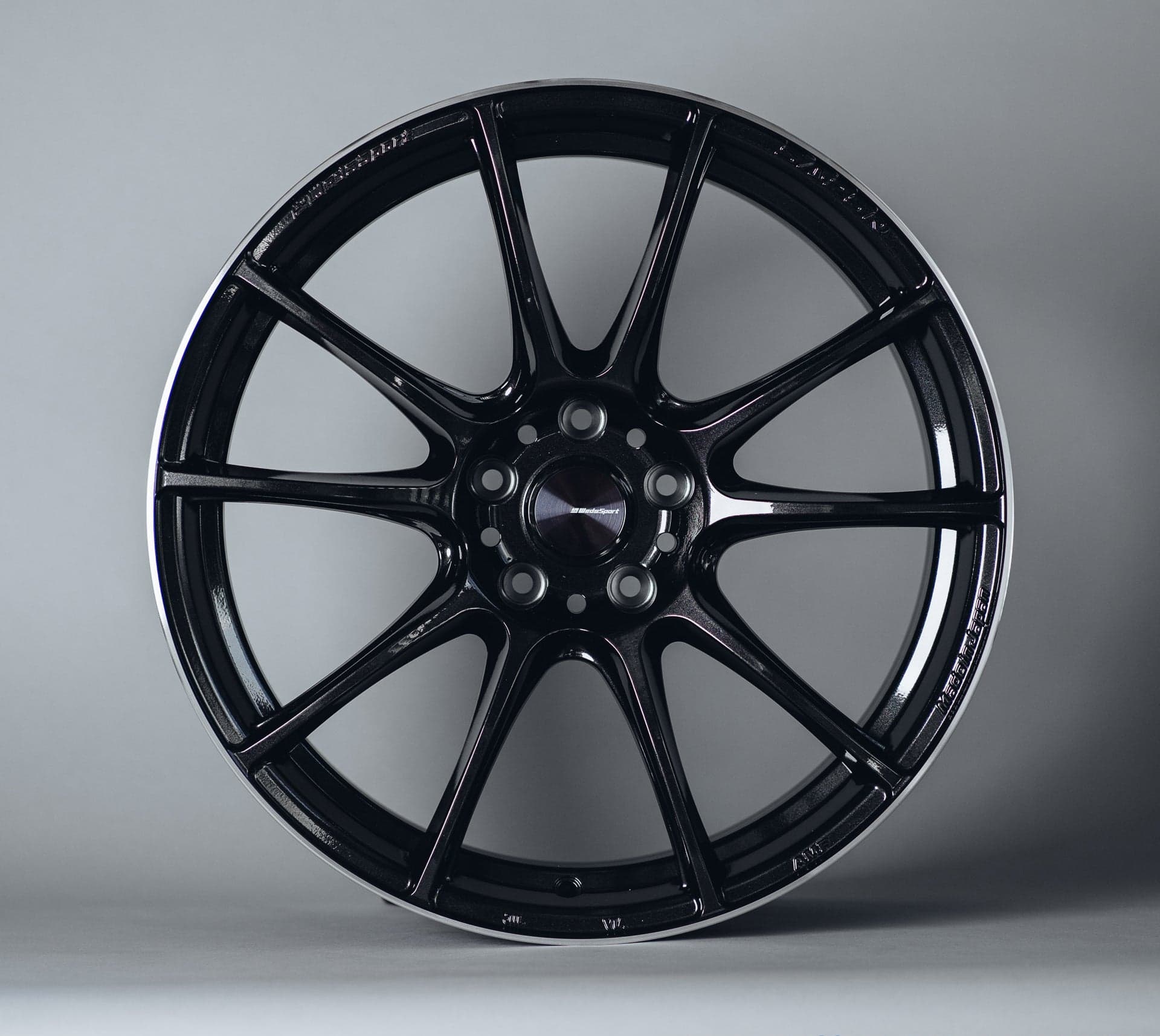 WedsSport - SA-25R : 19×9.5 +38 : 5×114.3 : M-BLACK/F